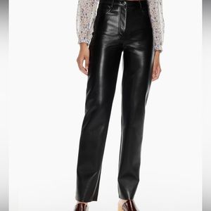 Aritzia Black Straight Leg Pants